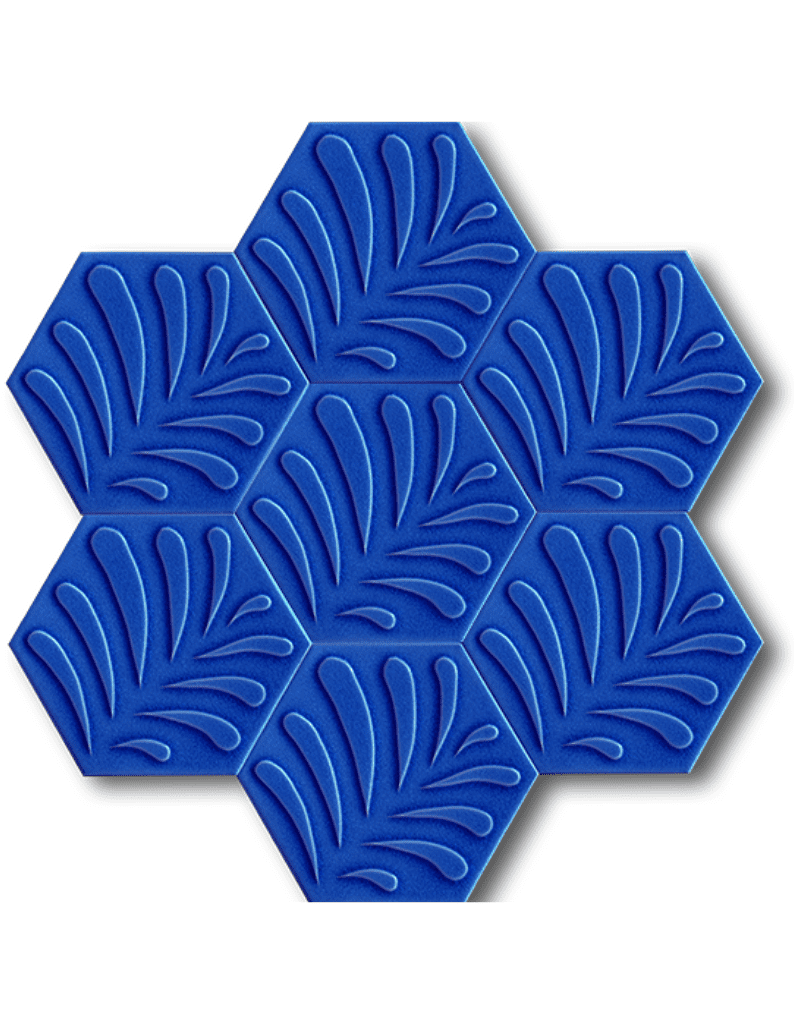 Altıgen Seramik Karo - 20, Cafe Çini Seramik Karo Çeşitleri Altıgen Model