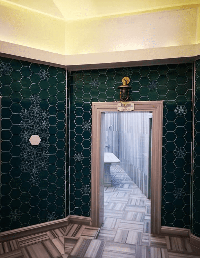 Altıgen Seramik Karo - 72, Türk Hamamı Çini Çeşitleri Modelleri